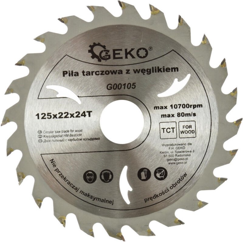 Thumbnail - Hartmetall-Kreissäge 125x22x24T G00105