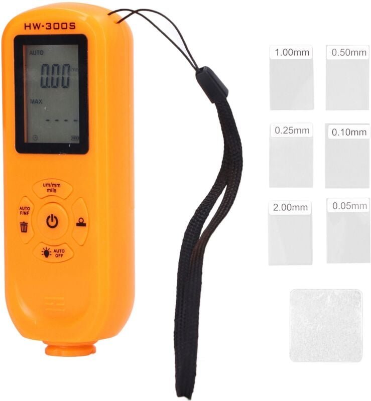 HW300S Schichtdickenmessgerät Digitales, hintergrundbeleuchtetes LCD-Filmdickenmessgerät für die Metallverarbeitung Prod...