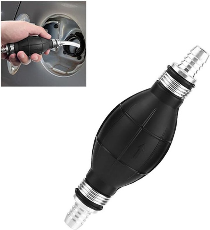 Vtizikl Poire D'Amorcage Carburant Pompe à Main Électrique Inline Bateaux Alliage Gasoil Essence Diesel Pump,Universelle...