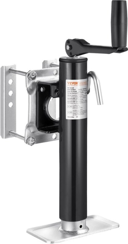 Anhängerheber, 907 kg dynamische Tragkraft, robuste, schwenkbare Ausdrehstütze, 265-515 mm Abstellstütze mit Griff für W...