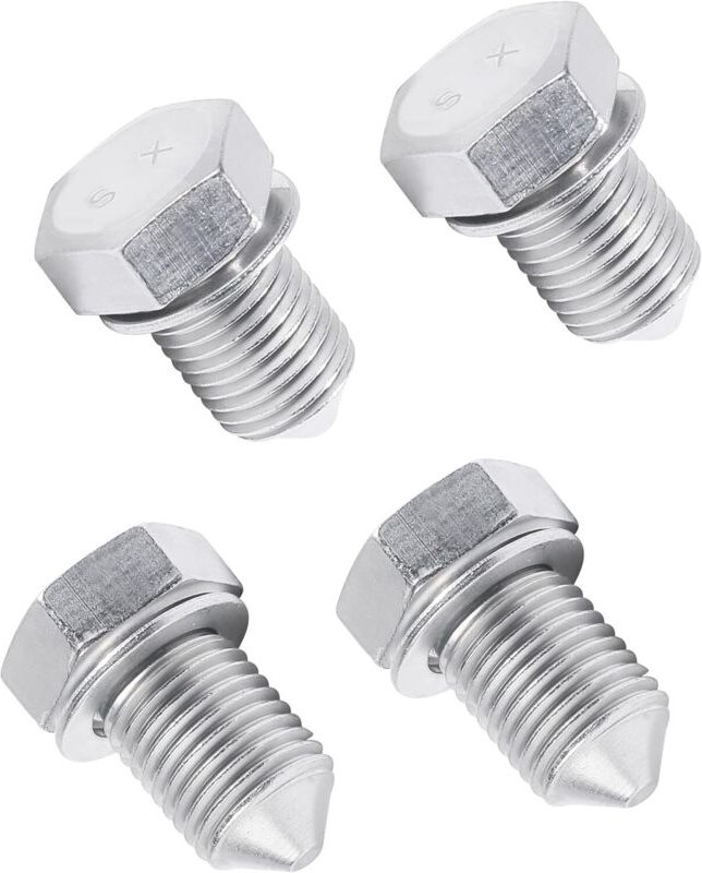 4-teiliges Set: Ölwanne, universelle Ölablassschraube, Ölablassschraube mit Dichtring für Pkw, passend für die Kompatibi...