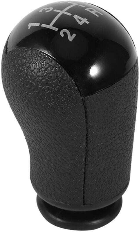 Schaltknauf für 5-Gang-Schaltgetriebe, Schalthebel, 5-Gang-Schaltknauf aus PU-Leder für Ford Focus, Mondeo MK3 und S-MAX...