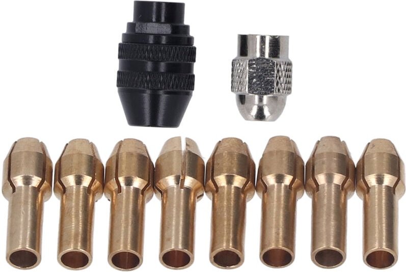 Schnellspannbohrfutter, Bohrfutter-Spannzangensatz, sichere und stabile Klemmung für Schleifscheiben von 0,8 mm bis 3,2 ...