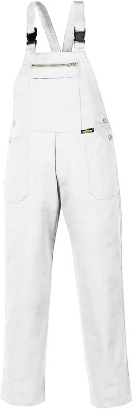 Latzhose 290 g/m² weiß Größe 110