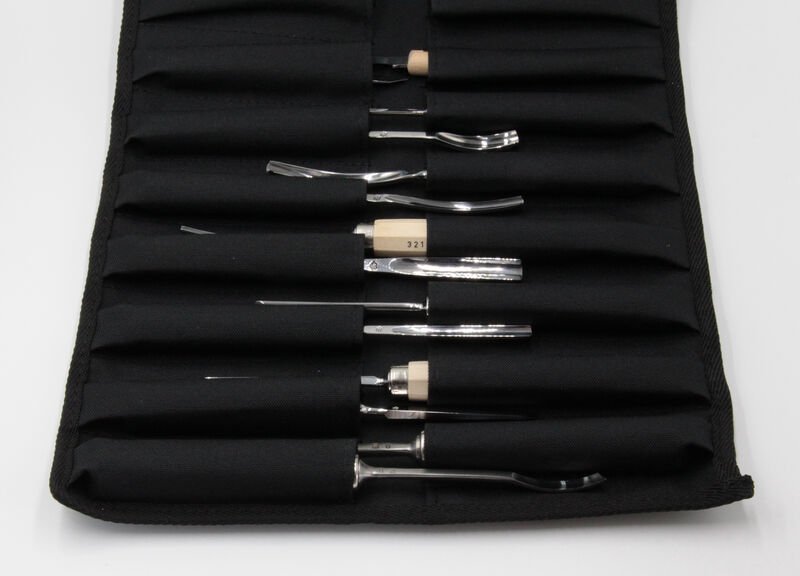 Kirschen - 3689000 Bildhauerbeitel / Bildhauer Satz, 14-tlg Bildhauerbeitelsatz