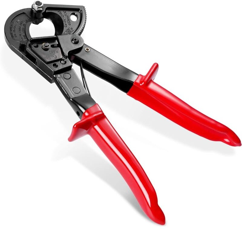 HS325A Ratschen-Kabelschneider für Aluminium- und Kupferkabel, schneidet Kabel bis zu 240 mm Durchmesser