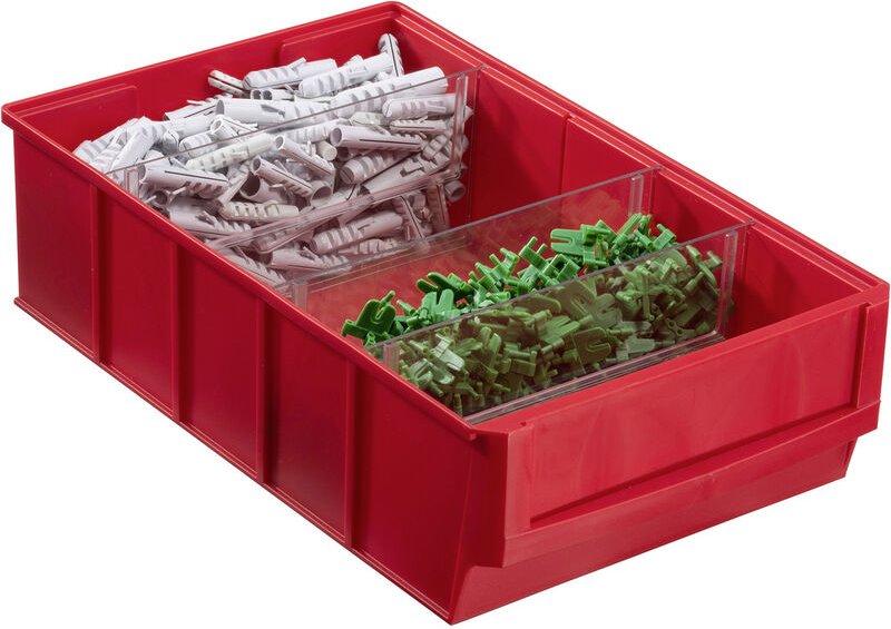 456531 Sichtlagerkasten (l x b x h) 185 x 300 x 81 mm Rot 1 St. - Allit