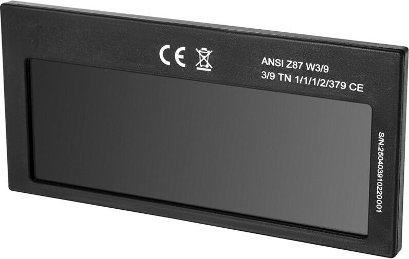 Mophorn Automatisch abdunkelnde Schweißlinse 4,25" x 2" / 108 x 51 mm, Tönung 9 Echtfarben-Schweißlinse mit Dual-Lichtbo...