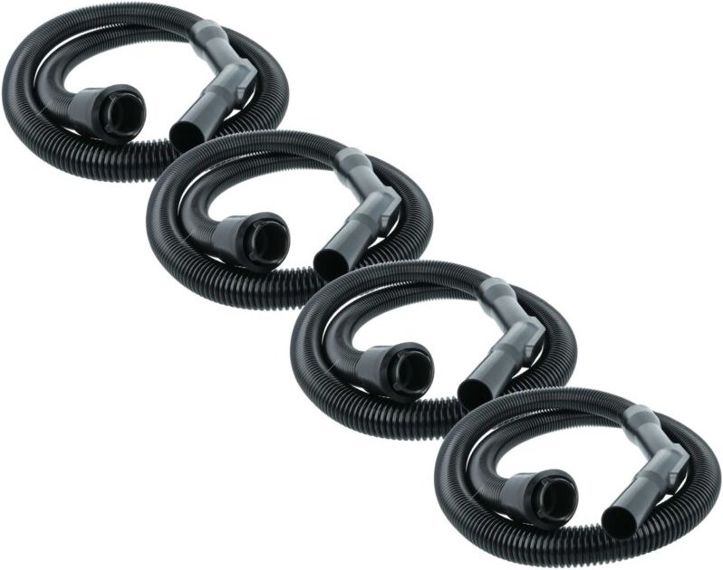 vhbw 4x Ersatz Schlauch kompatibel mit Nilfisk King Pelican, Special Staubsauger - 2,13 m, Handgriff, 32mm Rundanschluss