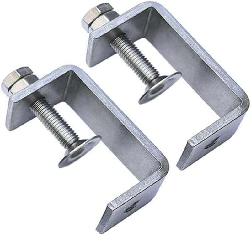 Morsetti in acciaio inossidabile per impieghi gravosi, 2 pezzi, morsetti a c per impieghi gravosi da 65 mm per carpenter...