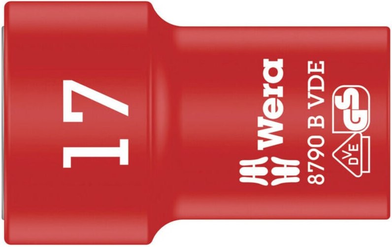 8790 b vde 05004961001 Außen-Sechskant VDE-Steckschlüsseleinsatz 17 mm 3/8' (10 mm) - Wera