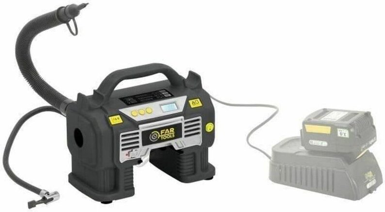 Fartools 18V Kompressor Luftkompressor Schwarz Tragbar