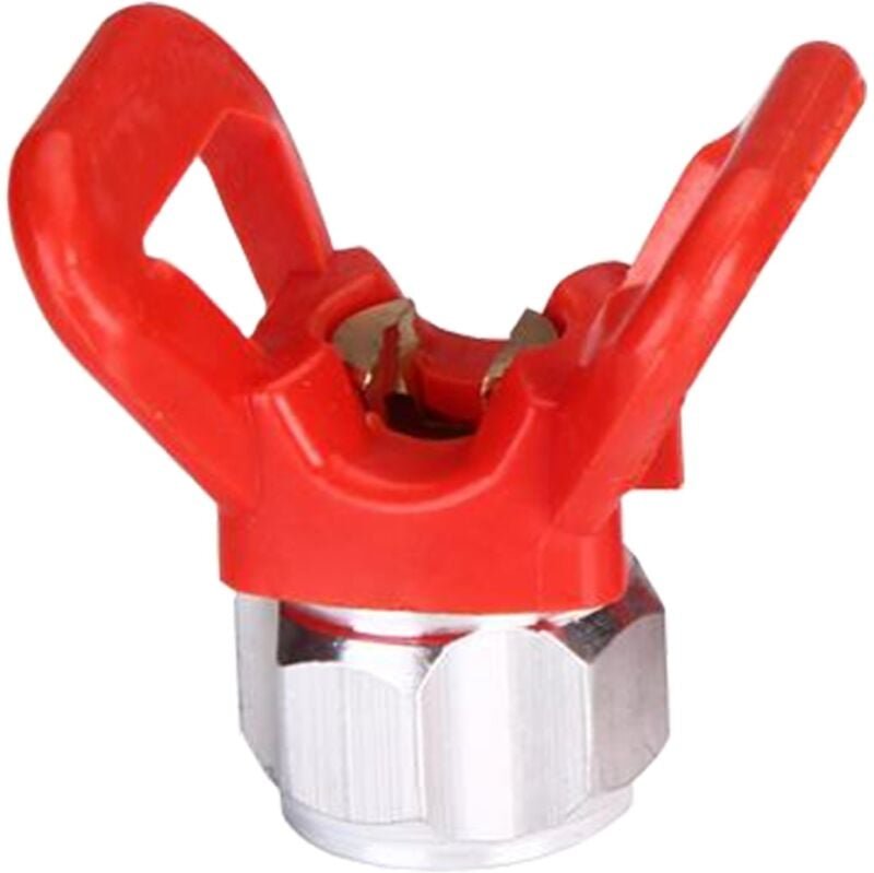 Ugreat - aafgvc Airless-Farbspritzpistole, Düsenschutz, Düsensitz-Ersatzwerkzeug, universal, rot, neue Basis, flaches We...