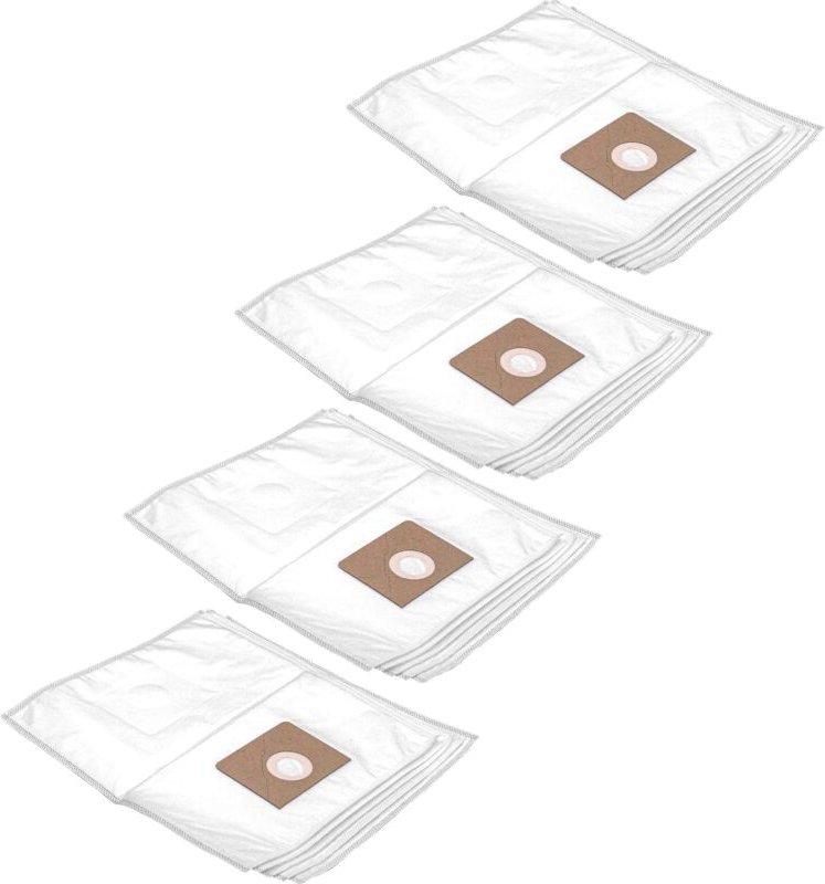 20x Staubbeutel kompatibel mit Syntrox 60 l Staubsauger - 25 l Füllvolumen 42cm x 26cm Weiß - Vhbw