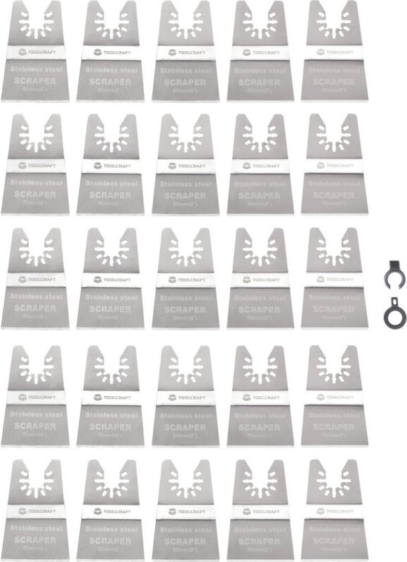 TOOLCRAFT TO-10258344 Edelstahl Multifunktionswerkzeug-Zubehör-Set 50 mm 20 St.