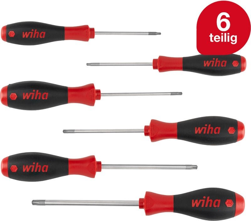 Schraubendreher Set SoftFinish® (27746) 6 tlg. i Schraubenzieher Satz für Alltag, Handwerk, Industrie i Schraubwerkzeug ...