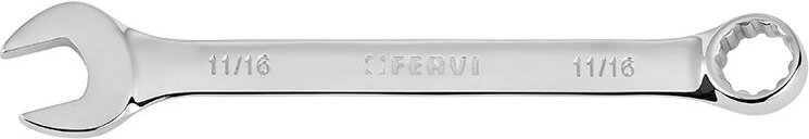 Spiegelverchromte Ringmaulschlussel in 3/8 Zoll Fervi 0199P/3/8