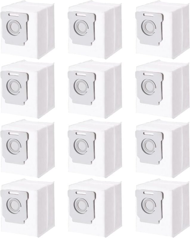 12er-Pack Staubsaugerbeutel für iRobot Roomba i7 i7+ i3 i3+ i4 i4+ i6 i6+ j7 j7+ i8 i8+S9 S9+ E5 E6 E7, Zubehör-Staubbeu...