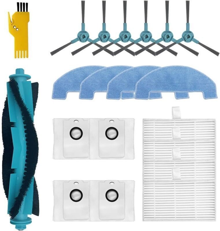 Zubehörset für den Conga 2499 Ultra Home Advanced und den Conga 2499 Ultra X-Treme Saugroboter (19-teilig): 1 Hauptbürst...