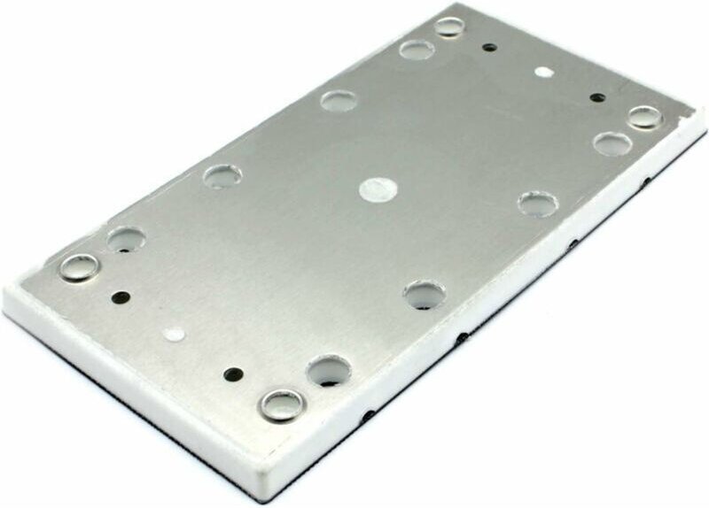 Schleifpad für Vibrationsschleifer RS 300, RS 3, LRS 93 x 175 mm, quadratischer Aluminiumschleifscheibe