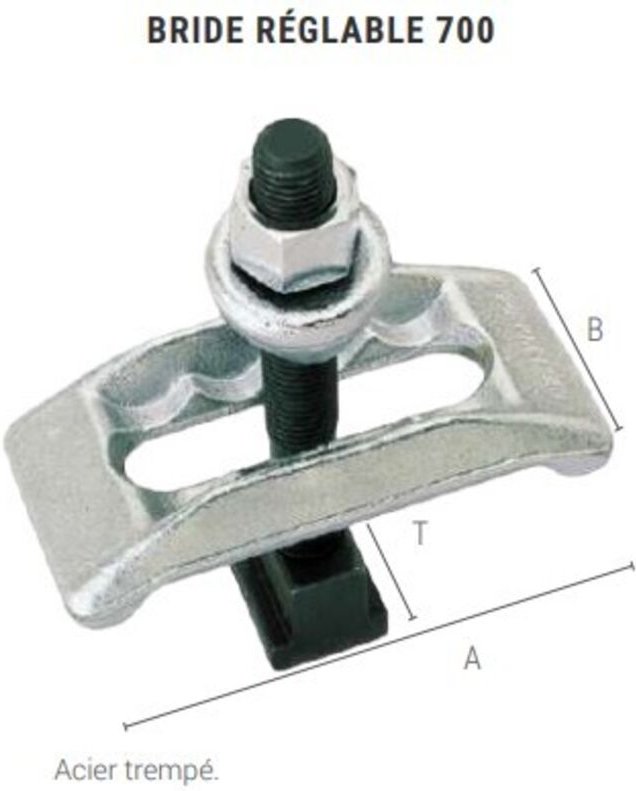 Verstellbare Braut 700 mit Schraube und Mutter 123X56 T-24