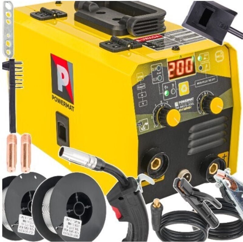 Schweißgerät Inverter IGBT 200A Synergie MIG MAG MMA WIG-Lift Schweißen Maschine