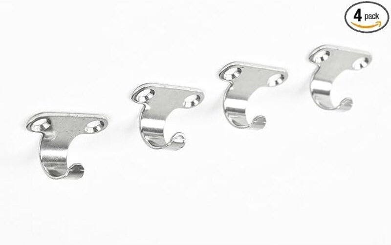 BEBUSINGOTO Leichte Mehrzweckhaken aus Edelstahl, korrosionsbeständig, für Boote, Hängematten, Marine (4er-Pack)