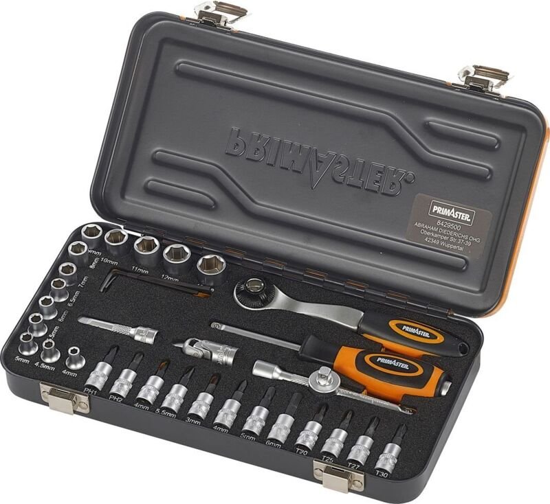 Mechaniker-Steckschlüssel-Set 36 teilig 6,35 mm - Primaster