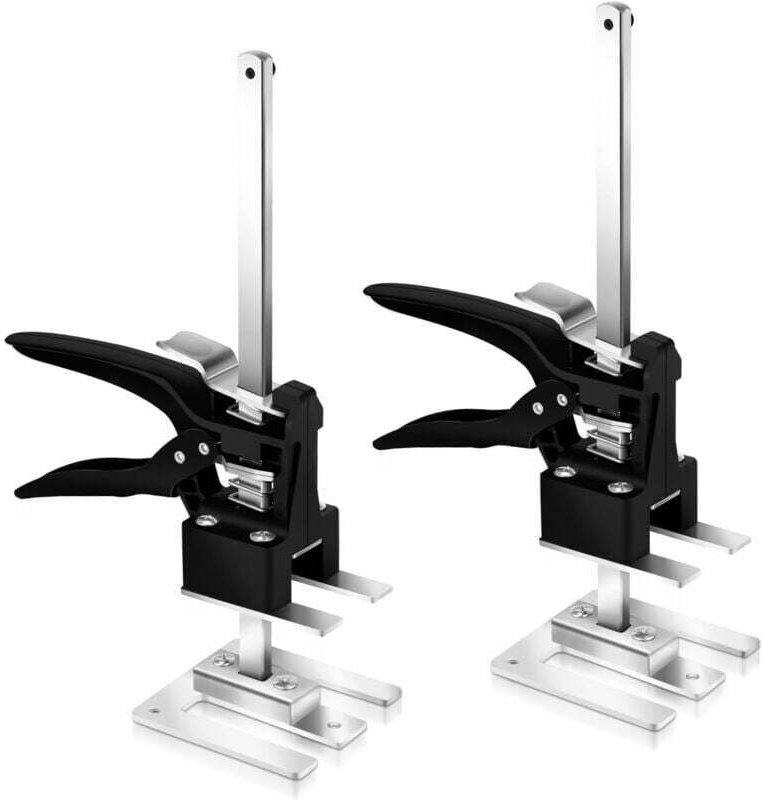 Set aus 2 kraftsparenden Handhebeln - 30 cm Arm - Bis zu 240 kg - Hebewerkzeug für Fliesen - Höhenverstellbar für Gipska...