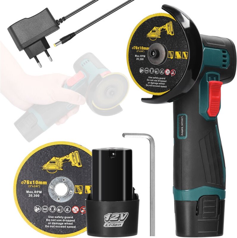 Eosnow 3 -Zoll -Elektrikmahlen Werkzeugbürste Motor Multifunktional Winkelmaschine Handheld Lithiumschneider Stromkraft ...