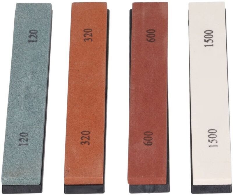 Vtizikl 4 Pièces Pierre à Aiguiser Pierre à Aiguiser Ensemble 120 320 600 1500 Grain Couteau Pierre à Aiguiser Pierre à ...