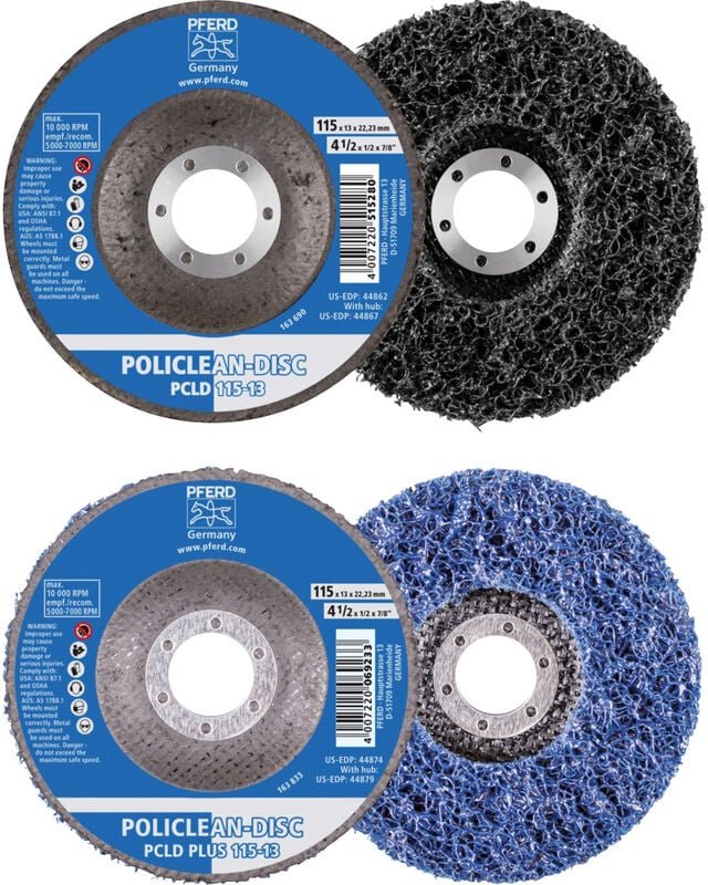 Pferd - 44698004 policlean plus pcld Reinigungsvlies ø 125 x 13 m Bohrung ø 22.3 mm für grobe Reinigun