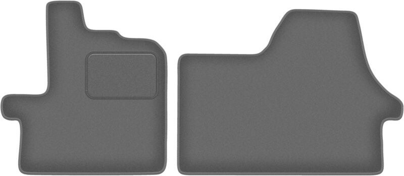 Velours-Fußmatten in Graphit: für Citroen Jumper III Kastenwagen (2014-)