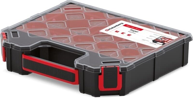 Sortimentskasten Werkzeugkiste Kleinteile Box Aufbewahrung Organizer, Version: KTG30256B, 284 x 243 x 60 - Kistenberg