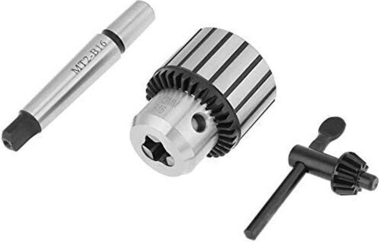Mini-Schnellspannbohrfutter aus Stahl, MT2-Schaft von 1 bis 13 mm, B16-Kegelbohrfutter, mit Keilwellenverbindung aus Koh...