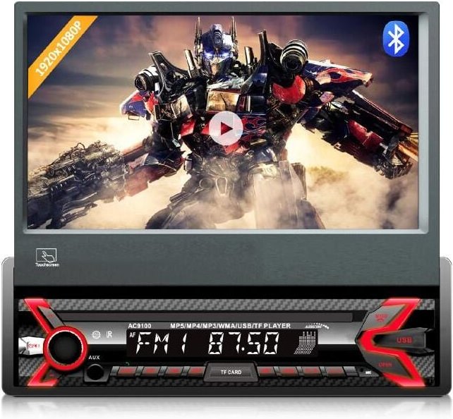 Audiocore AC9100 Digitales Autoradio Schwarz, Rot