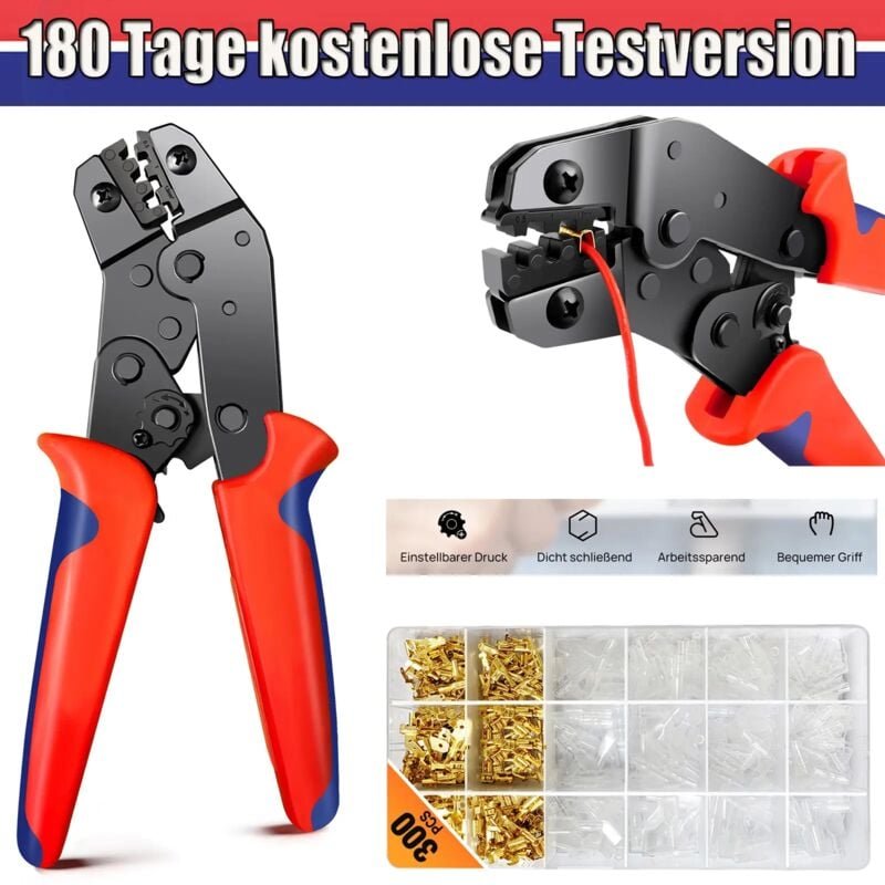 Day Plus - Neu SN-48B Crimpzange Quetschzange Für Unisolierte Kabelschuhe 0,5-1,5mm² Zange