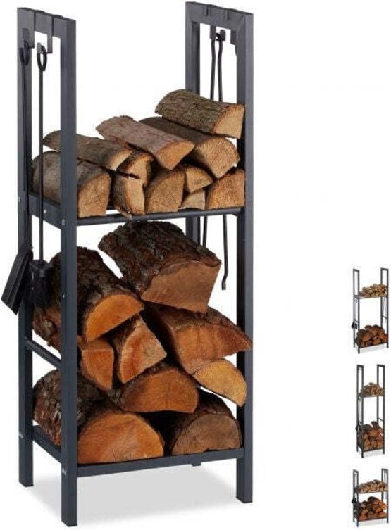 Holzstander mit 2 regalen 883