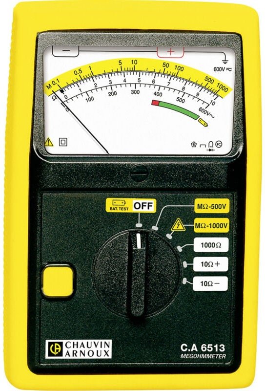 C.a 6513 Isolationsmessgerät 500 v, 1000 v 1 gω - Chauvin Arnoux