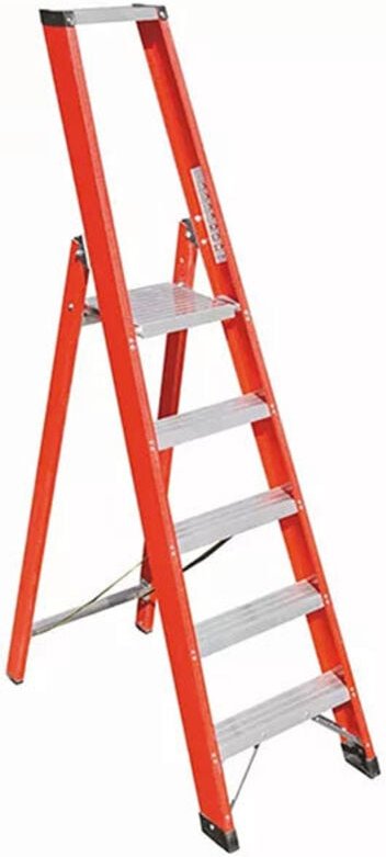 Elektrische isolierte Stehleiter 7 Stufen - Maximale Arbeitshöhe 3.63m - SCAV026/07