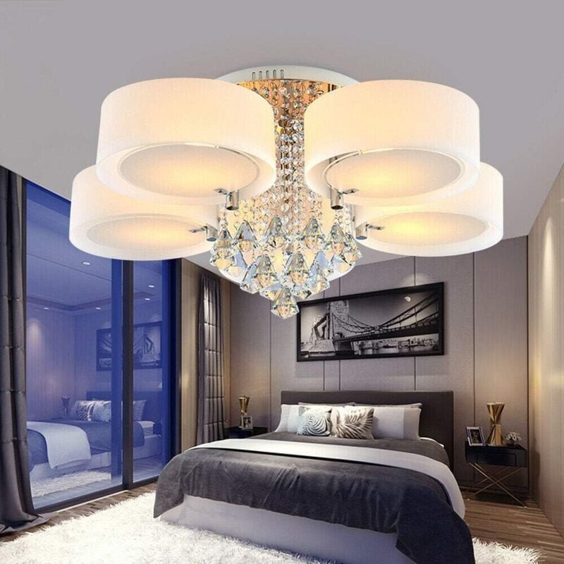 Moderne LED-Deckenleuchte E27 - Kristall - Für Wohnzimmer, Schlafzimmer