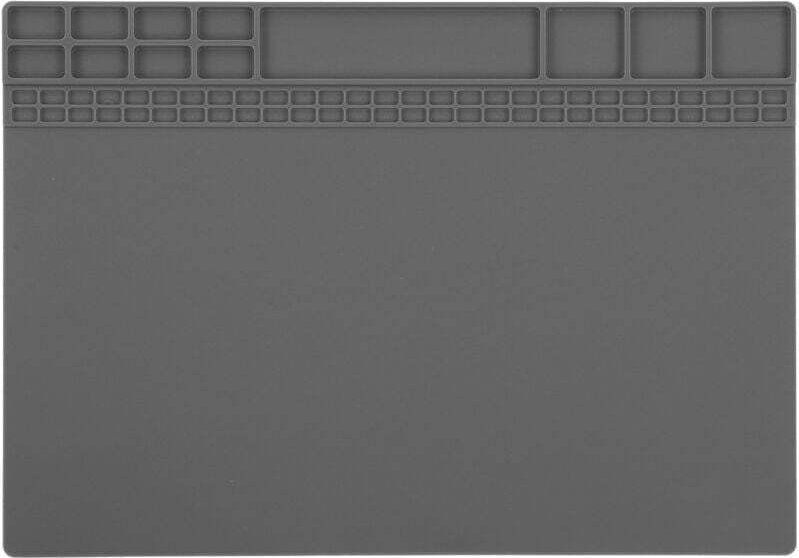 Tapis De Soudure En Silicone Résistant À La Chaleur Pour Réparation Électronique Isolation Entretien Gris