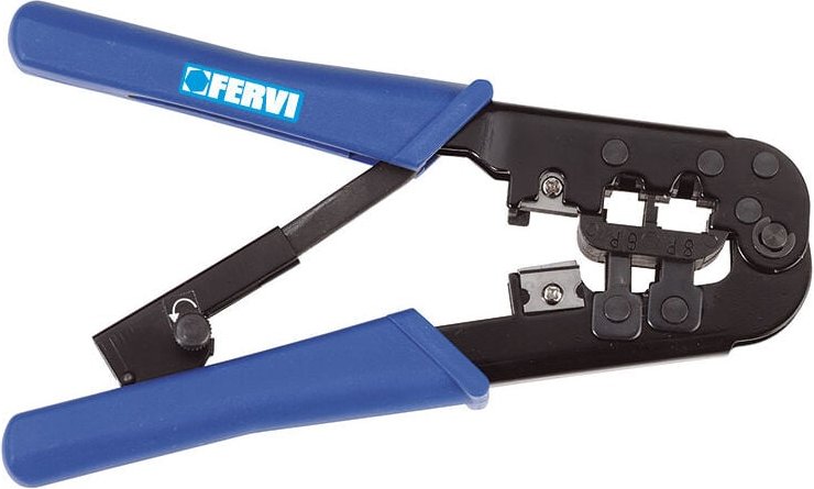 Modular crimpzange für RJ11 RJ12 RJ45 stecker zange Fervi 0628