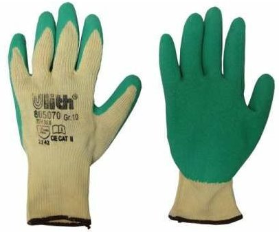12 Paar Arbeitshandschuhe Grip Latex grün Cat2 EN388 Gr.10