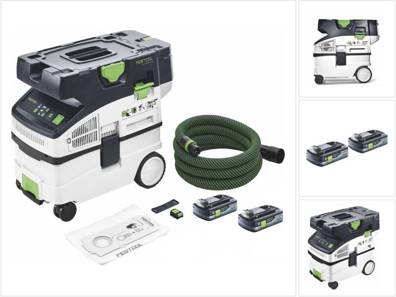 Festool CTMC MIDI Akku Absaugmobil 36 V ( 2x 18 V ) Staubkl. M + 2x Akku 4,0 Ah - ohne Ladegerät