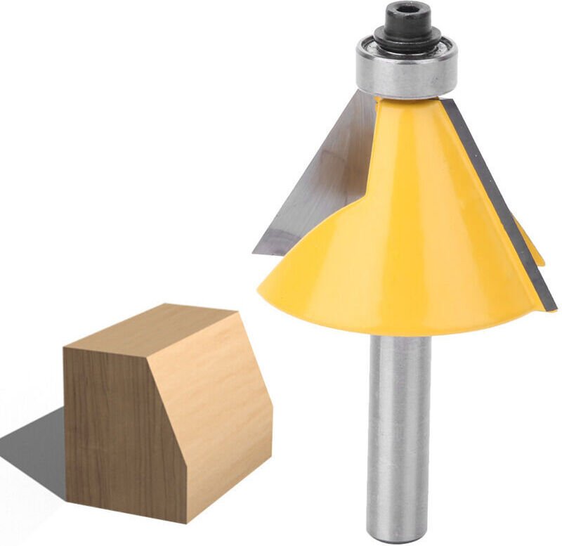 8-mm-Schaft-Fasenschneider mit 30°-Kugellager für Holz