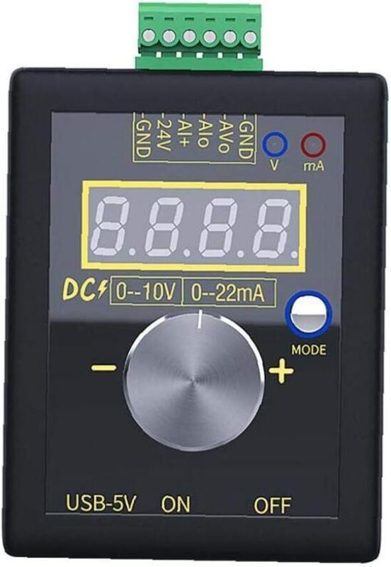 Signalgenerator 0-10 V / 0-4-20 mA Strom-Spannungs-Simulation Handsignalgenerator Eingebaute Lithium-Batterie für SPS-Pa...