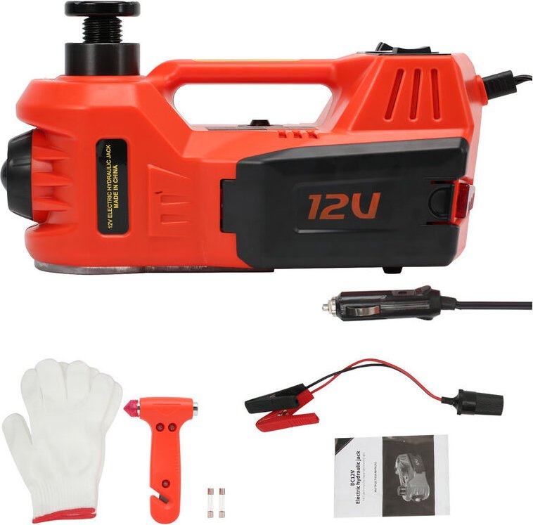 Elektrischer hydraulischer Wagenheber – verbessertes 4-in-1-Wagenheber-Hebeset für 5 Tonnen Fahrzeuganhänger, LKW-Wagenh...