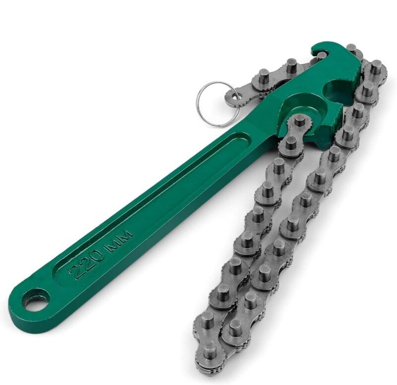 Ölfilterschlüssel, 23 cm (9 Zoll) Bandschlüssel, verstellbar, geeignet für Kfz-Reparaturen, mechanische Demontage und Mo...