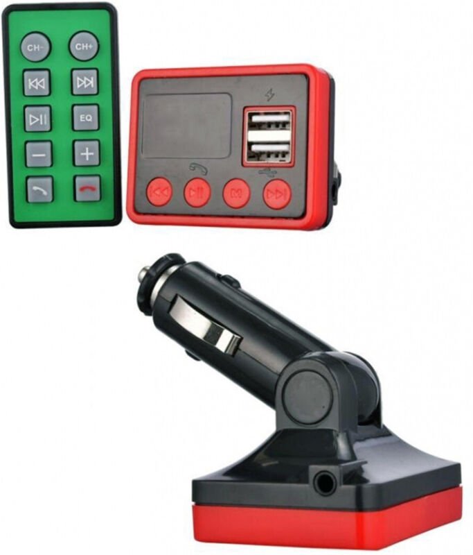 Trade Shop Traesio - Trade Shop - 3in1 A862 Audio Bluetooth Modulator Receiver 2 usb MP3 Auto Ladegerät Smartphone Stere...